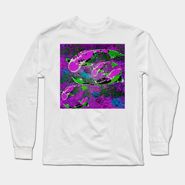 Koi Chasing Koi Long Sleeve T-Shirt by Overthetopsm